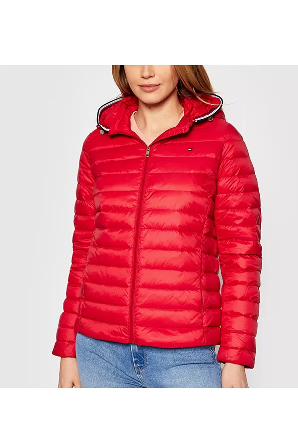 Tommy Hilfiger Women Down Filled Jacket Red