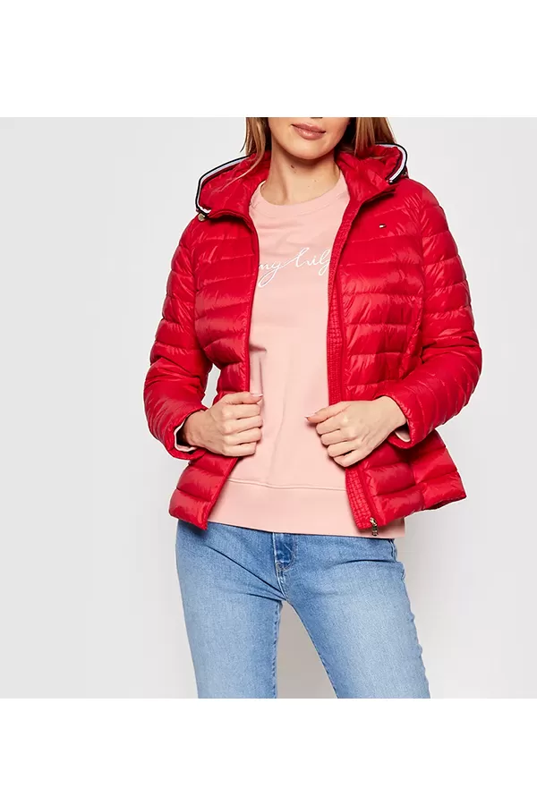 Tommy Hilfiger Women Down Filled Jacket Red