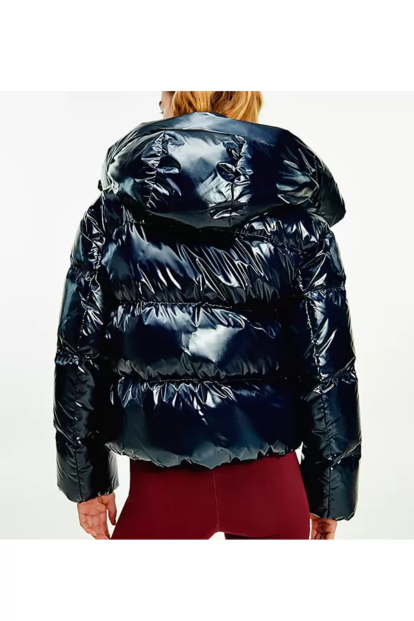 Tommy Hilfiger Women Glossy Down Jacket Navy