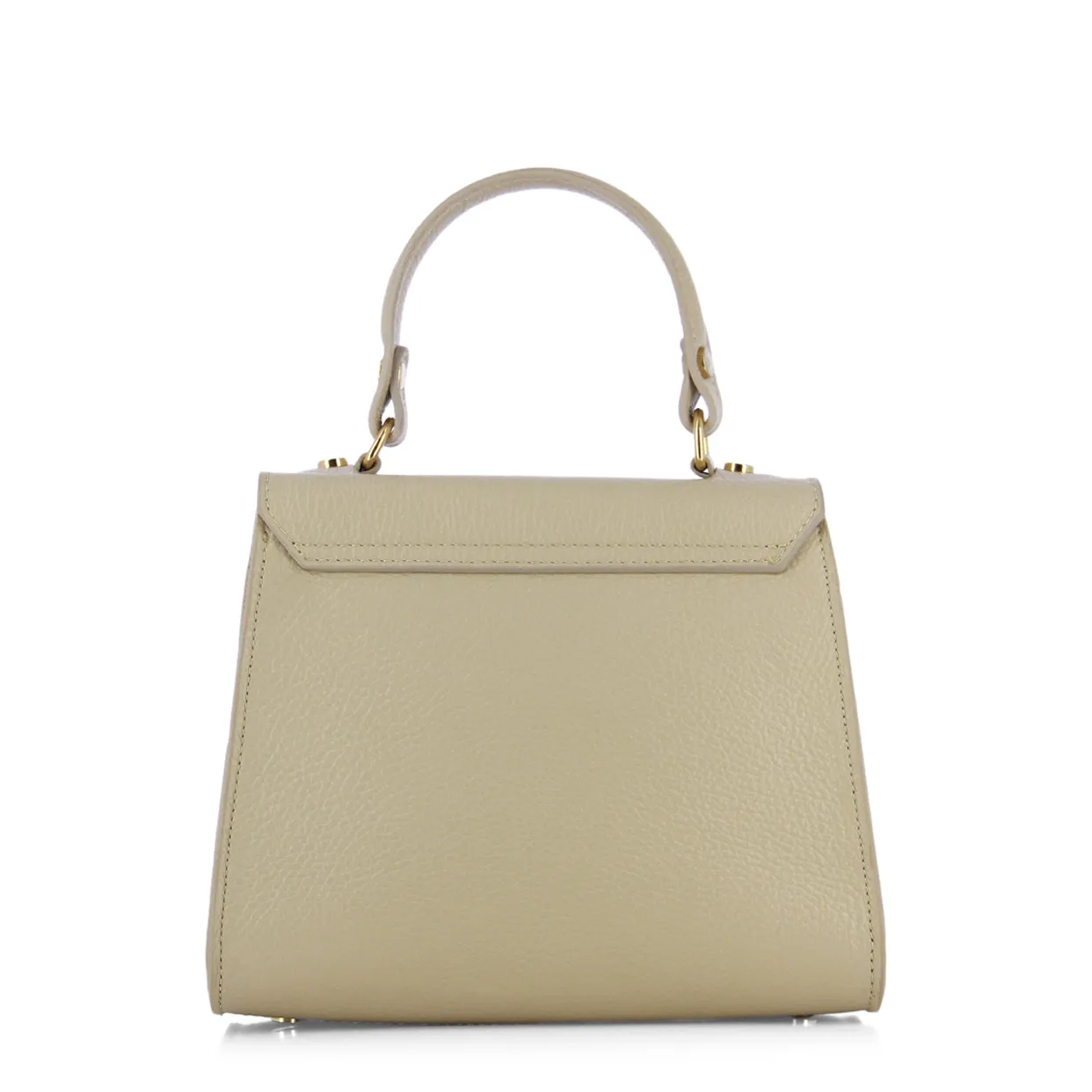 Top Handle Satchel -Beige