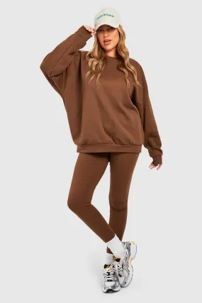 Tracksuits | Plus Oversized Sweatshirt And Legging Set | boohoo