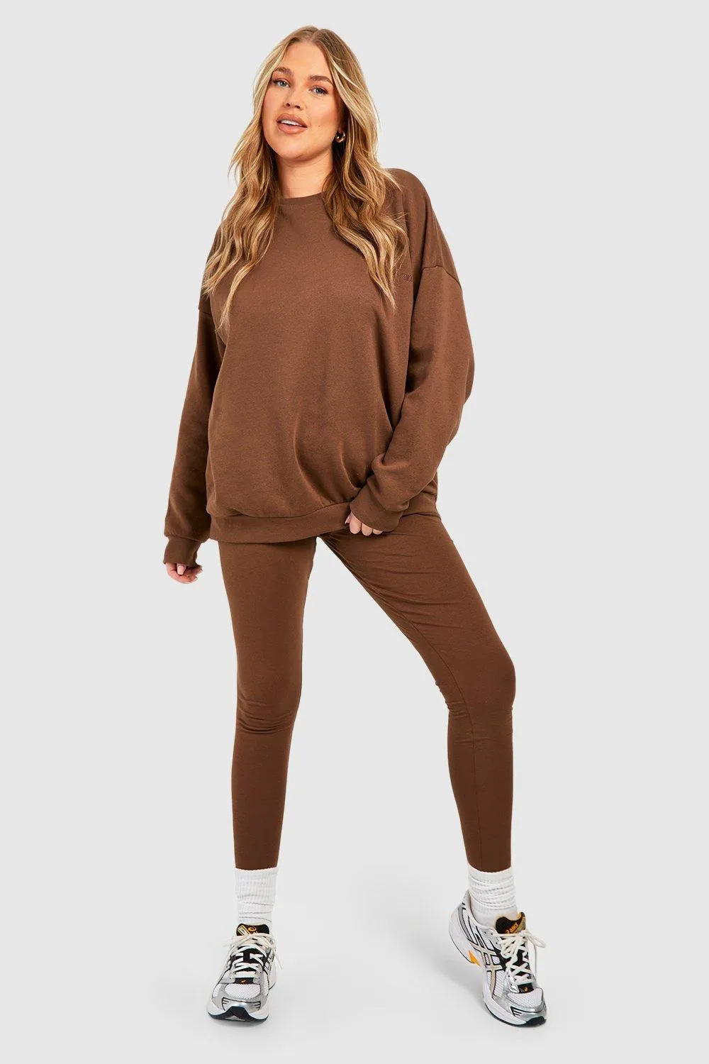 Tracksuits | Plus Oversized Sweatshirt And Legging Set | boohoo