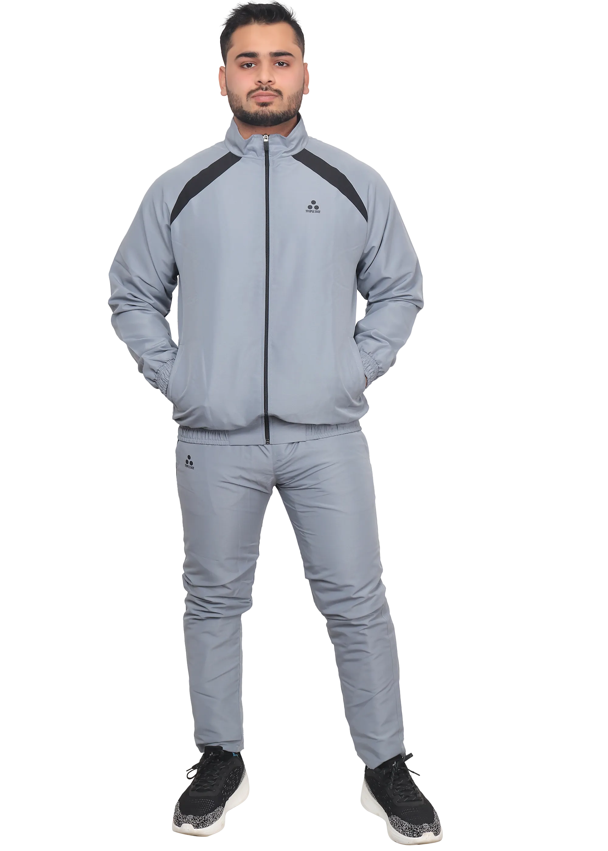 Triple Dot Grey Black tracksuits