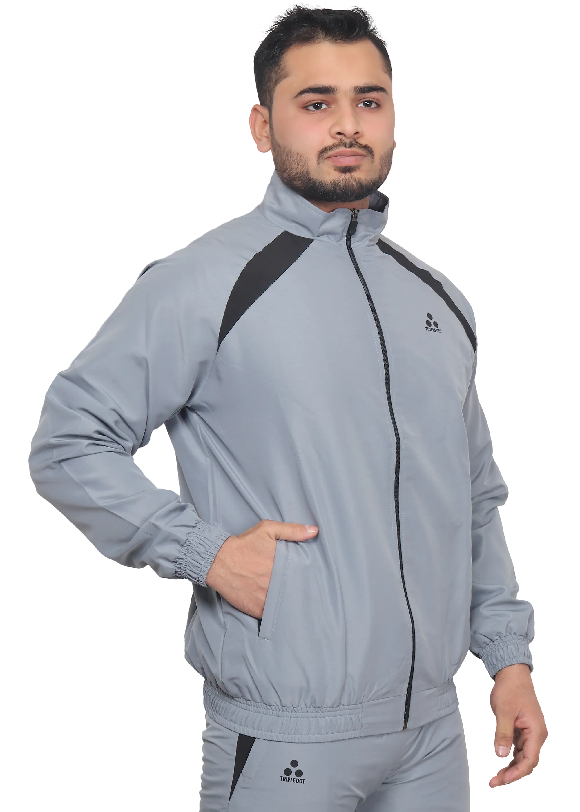 Triple Dot Grey Black tracksuits