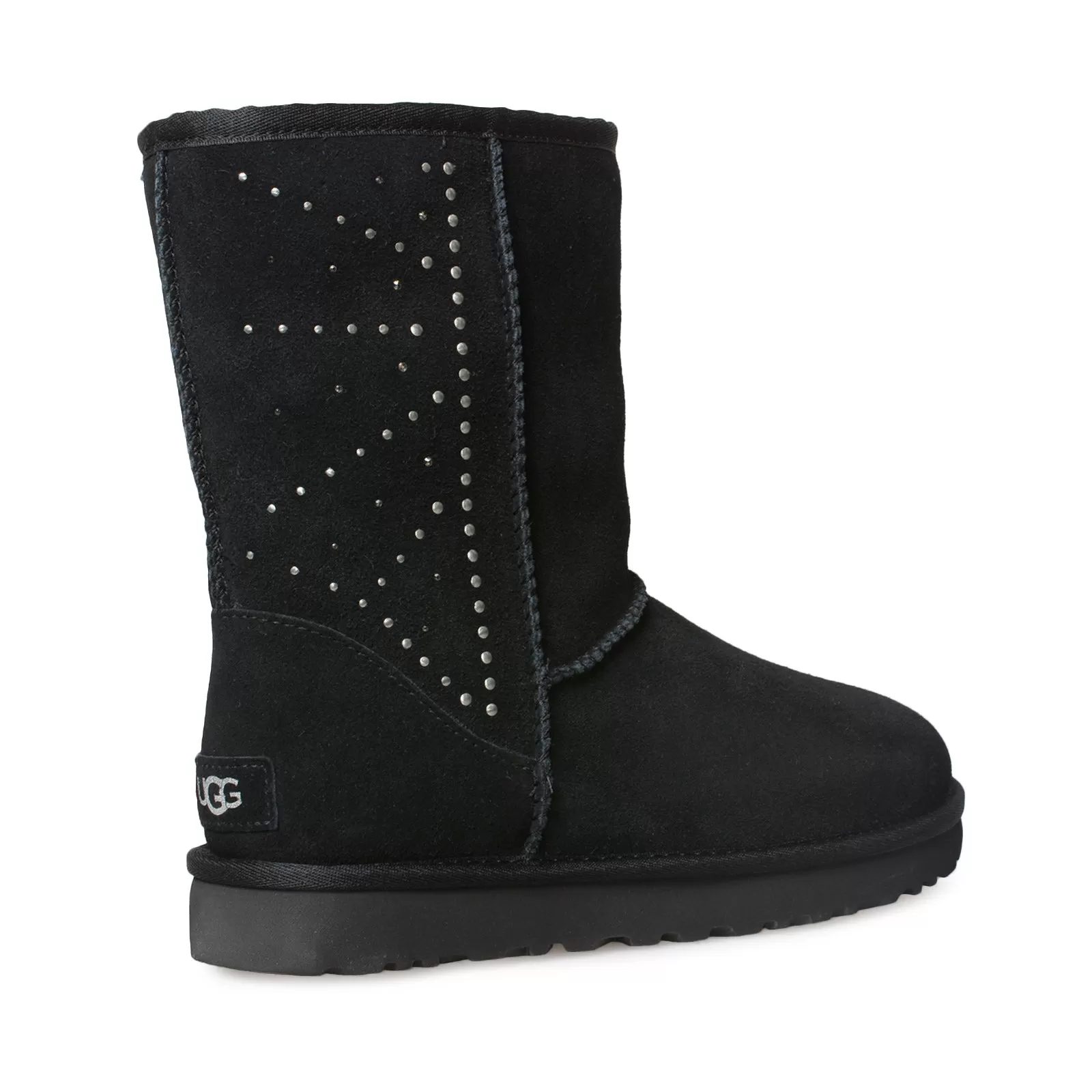 UGG Classic Short Studded Black Boots - Women's