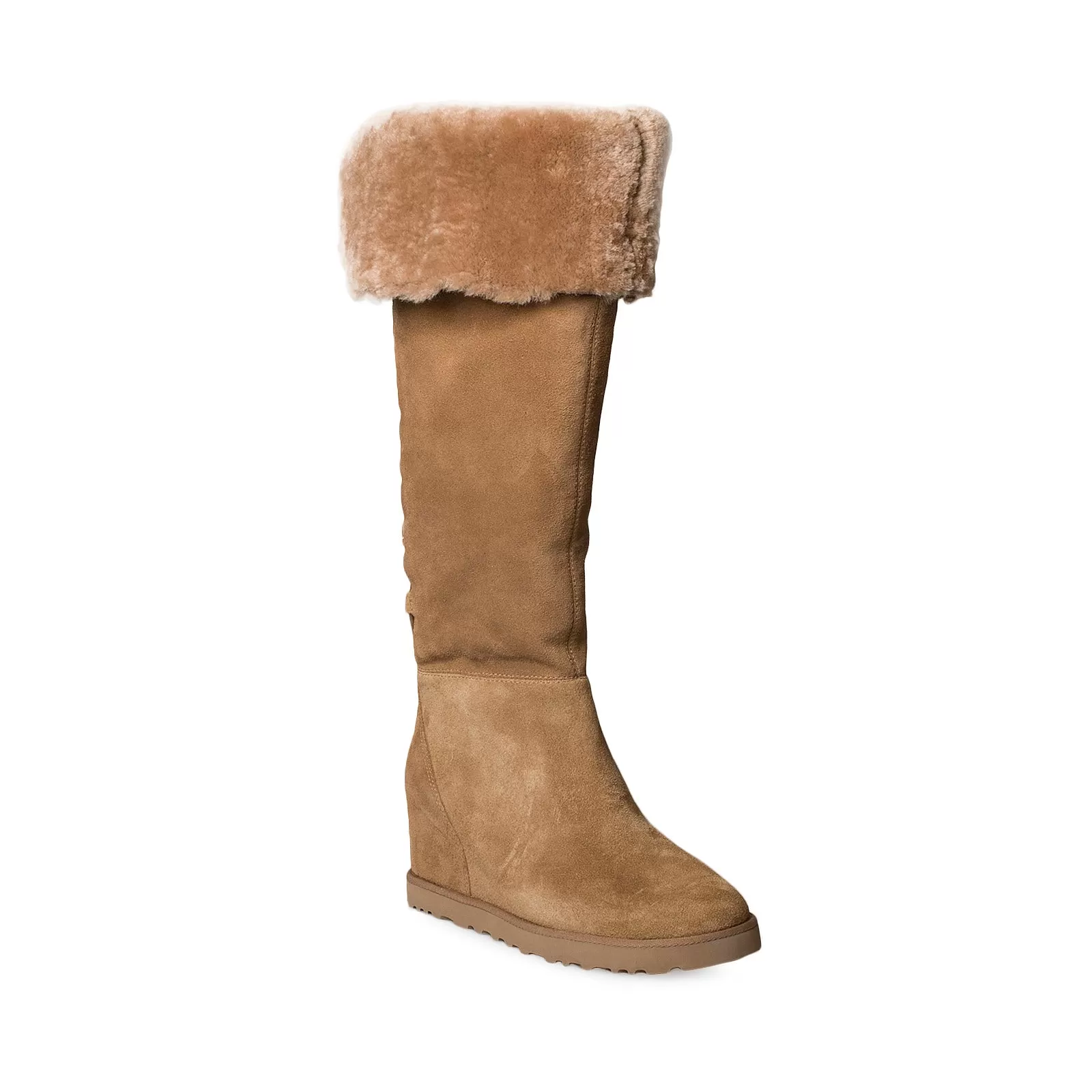 UGG Femme Over The Knee Lace Chestnut Boots - Women's