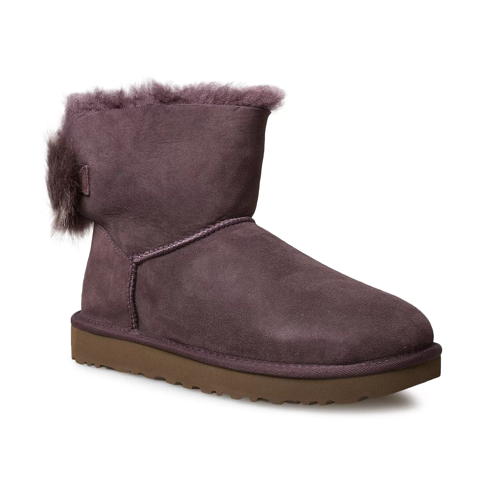 UGG Mini Puff Crystal Bow Lodge Boots - Women's