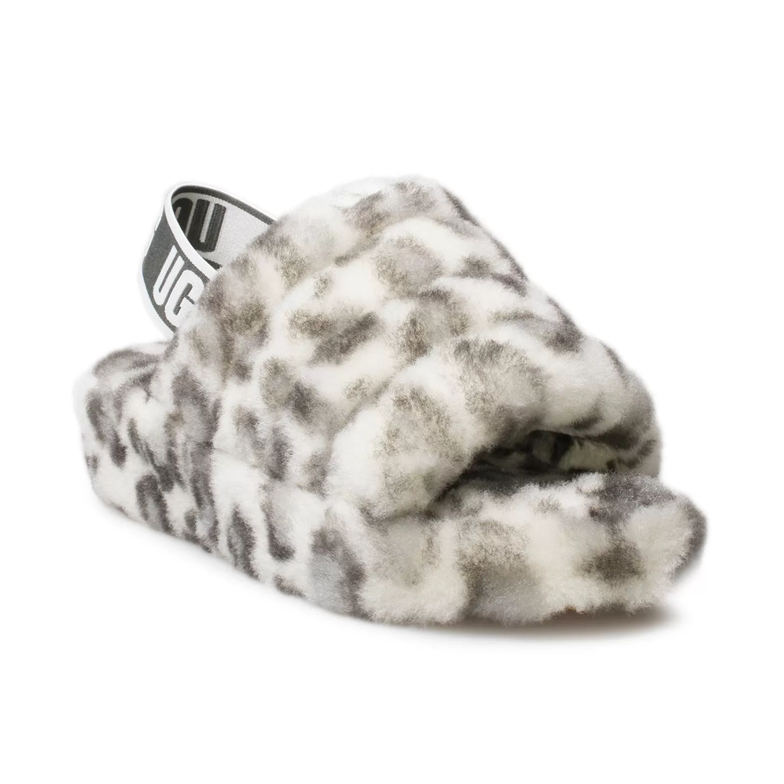 UGG Yeah Slide Leopard White Slippers - Women's