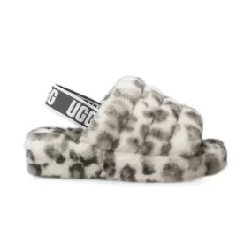 UGG Yeah Slide Leopard White Slippers - Women's