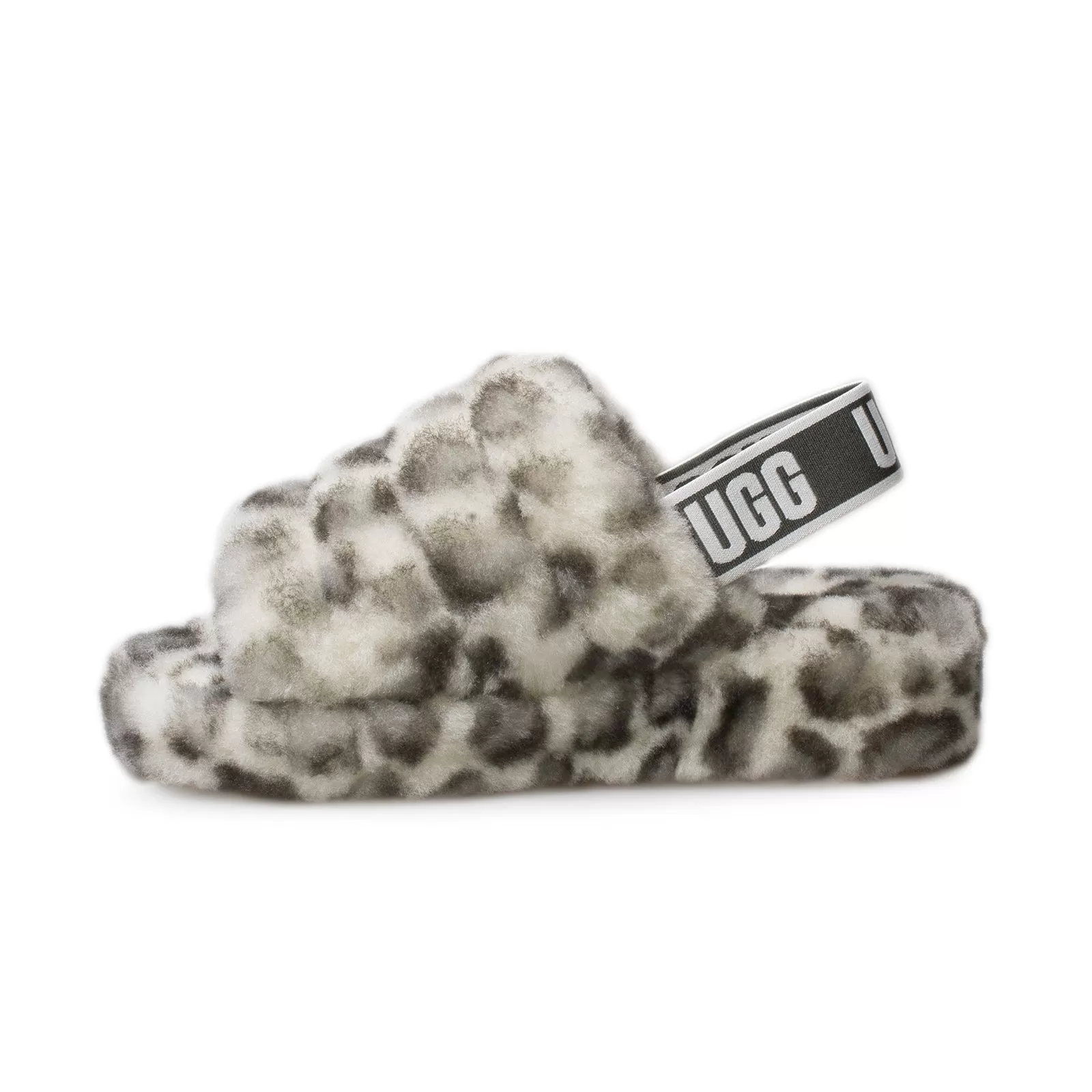 UGG Yeah Slide Leopard White Slippers - Women's