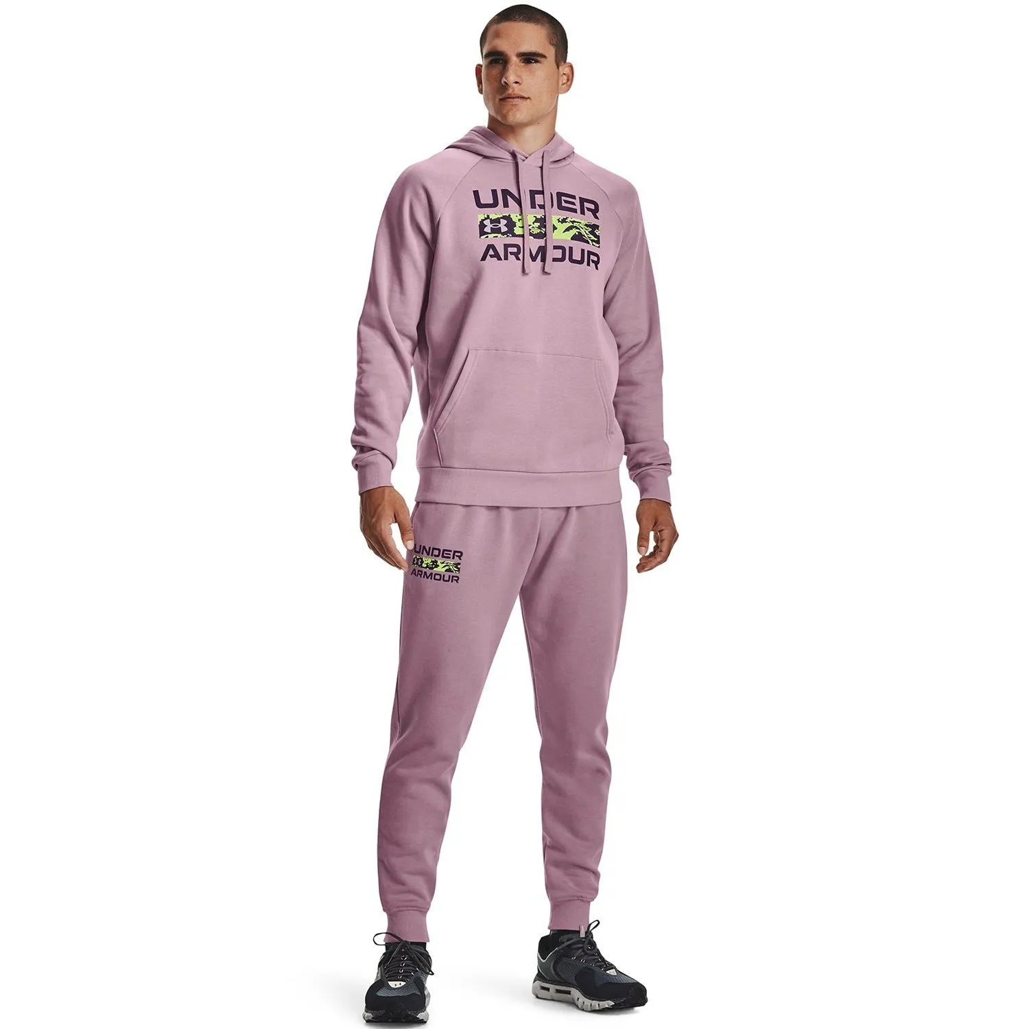 Under Armour Rival Fleece Signature Joggers - Pink