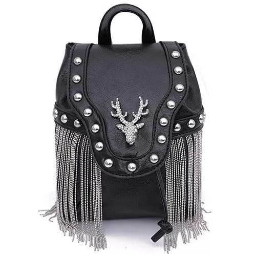 Unleash Your Dark Side with the Gothic Rock Leather Vintage Retro Steampunk Handbag Shoulder Bag