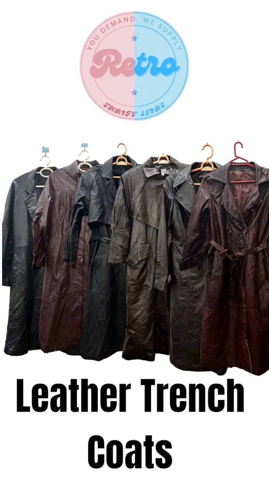 Vintage Leather Trench Coats