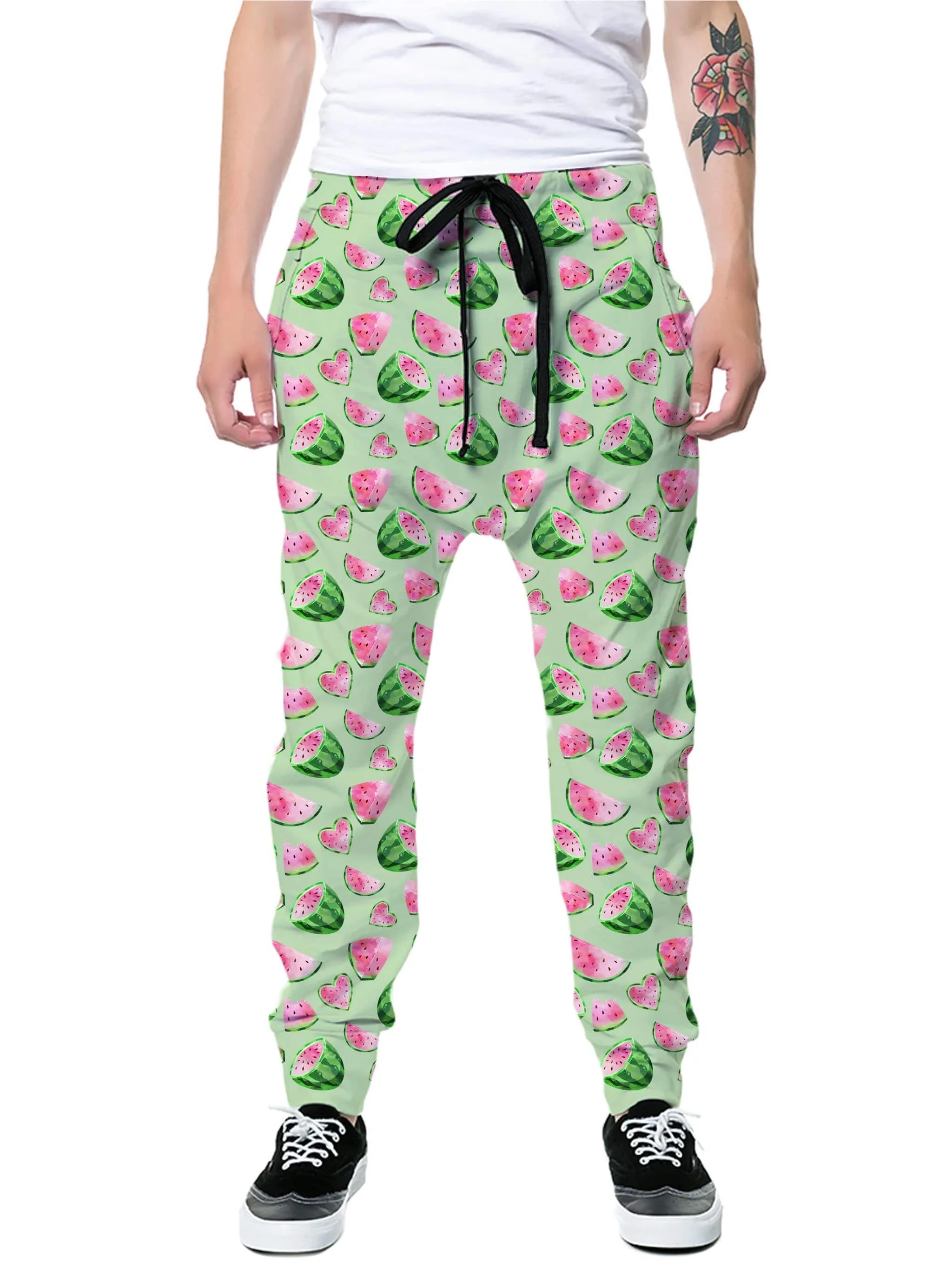 Watermelon Pattern Hoodie and Joggers Combo