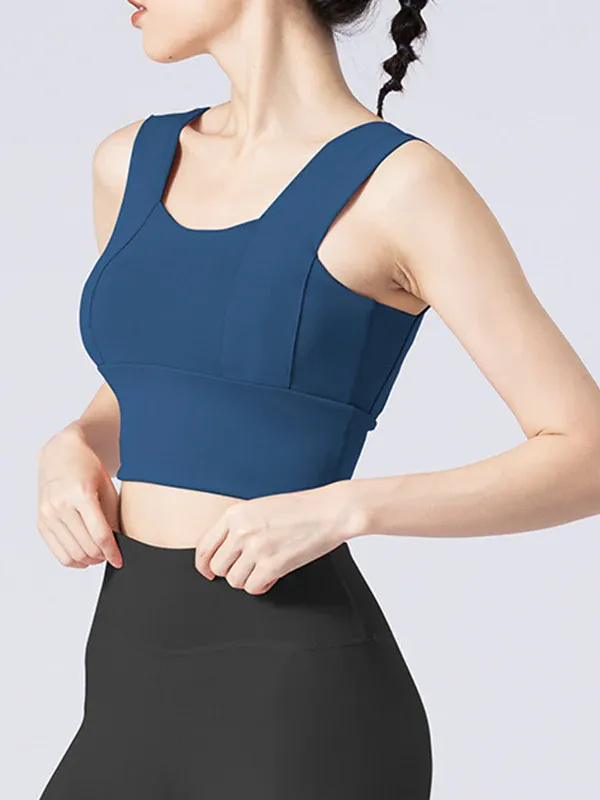 Wide Shoulder Strap Sports Bras