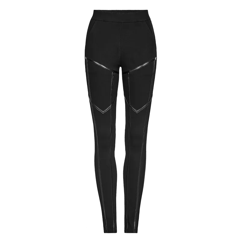 Women's Punk Line Splice Leggings