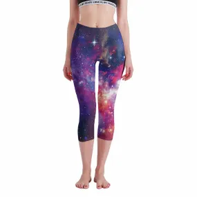 Yoga Leggings Sport Yoga 2/3 Freizeithose Damen / Frauen Voll-Druck (Multi-Image-Design) aus komfortablen Stretchmaterial selbst